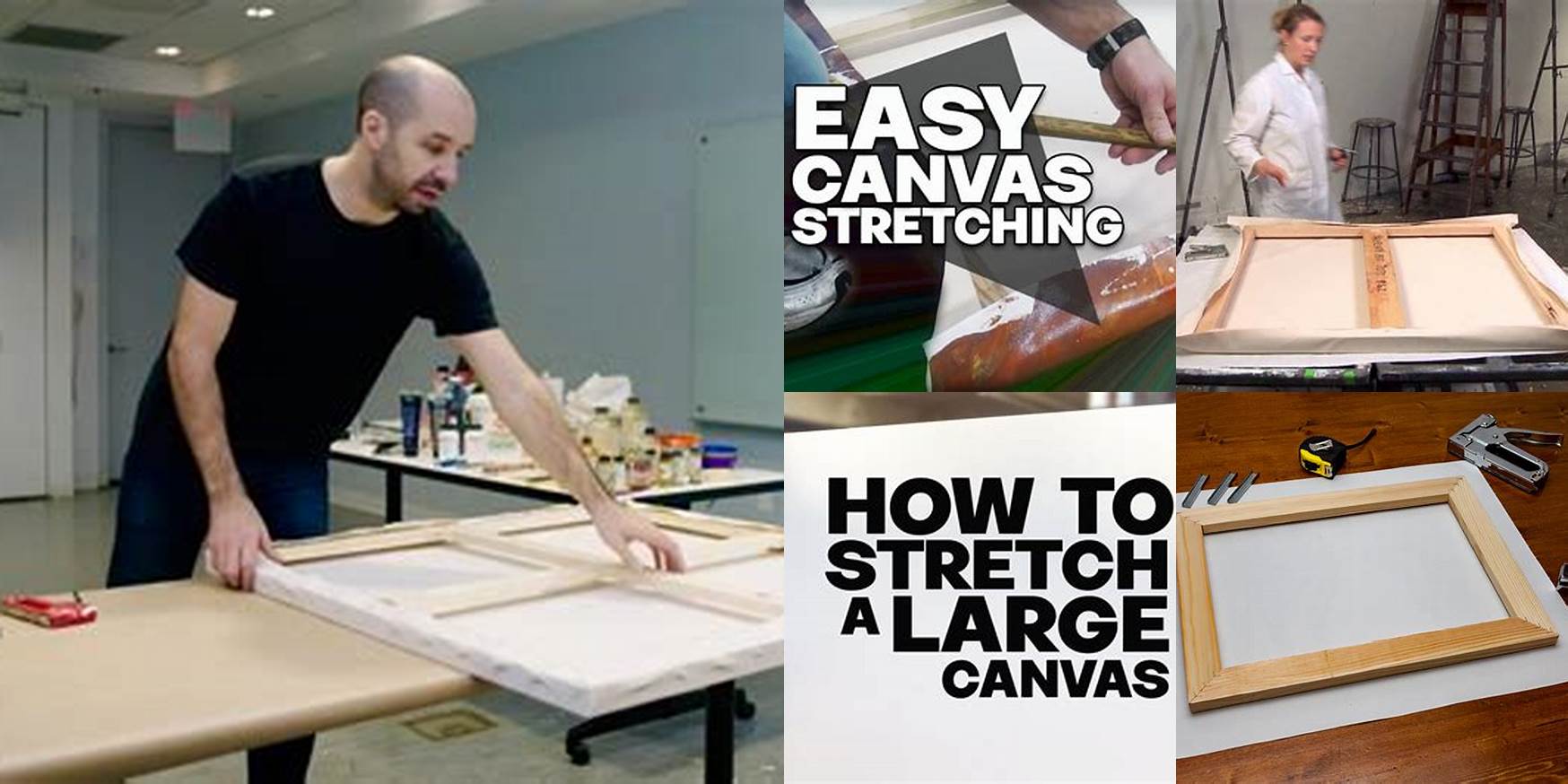 How To Stretch Large Canvas