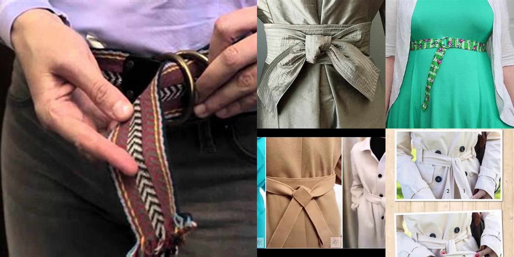 How To Tie Fabric Belt