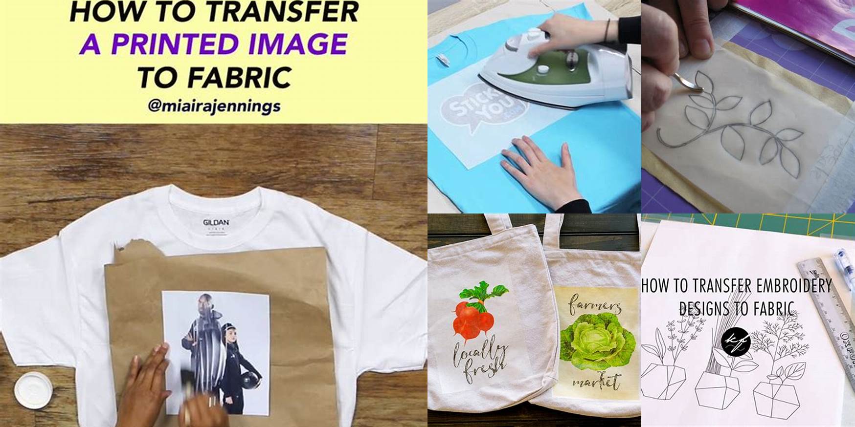 How To Transfer A Design Onto Fabric Without Transfer Paper