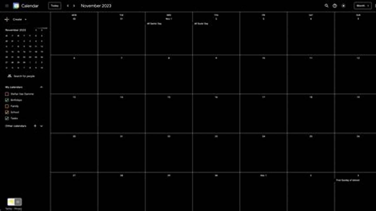 How To Turn Off Dark Mode On Google Calendar