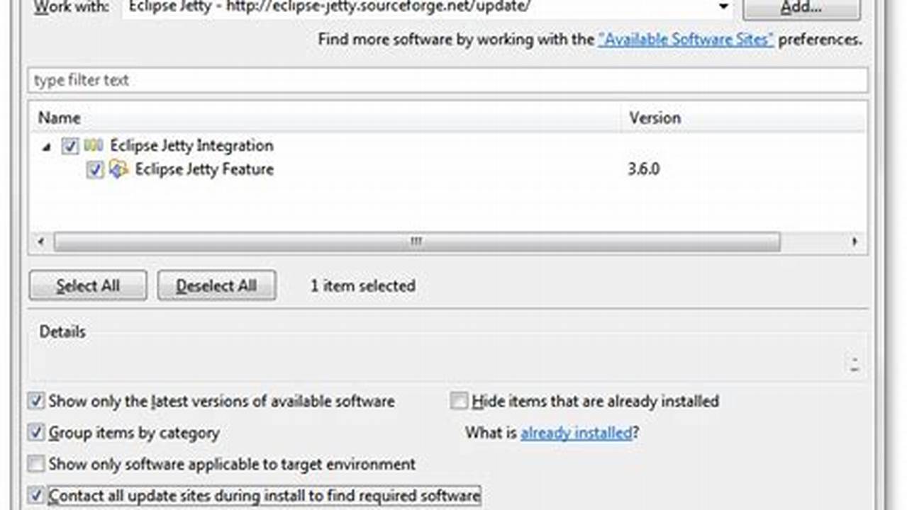 How To Update Eclipse Jetty