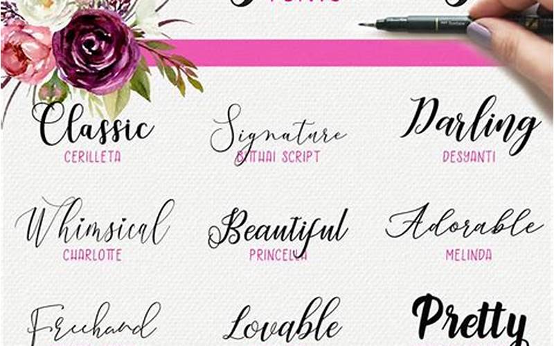 How To Use Calligraphy Fonts