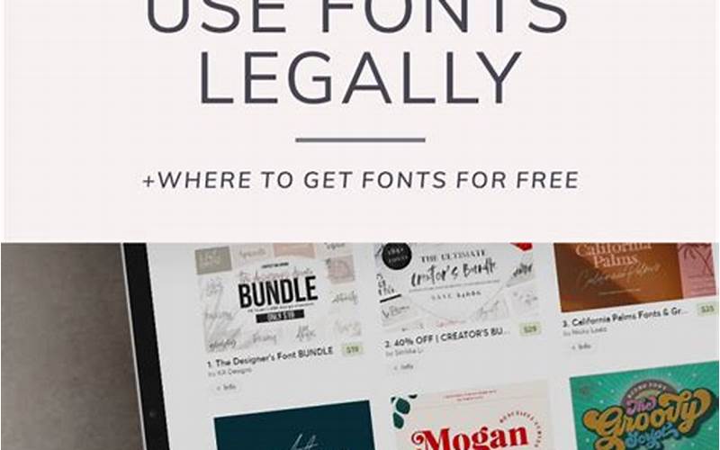 How To Use Fonts Legally