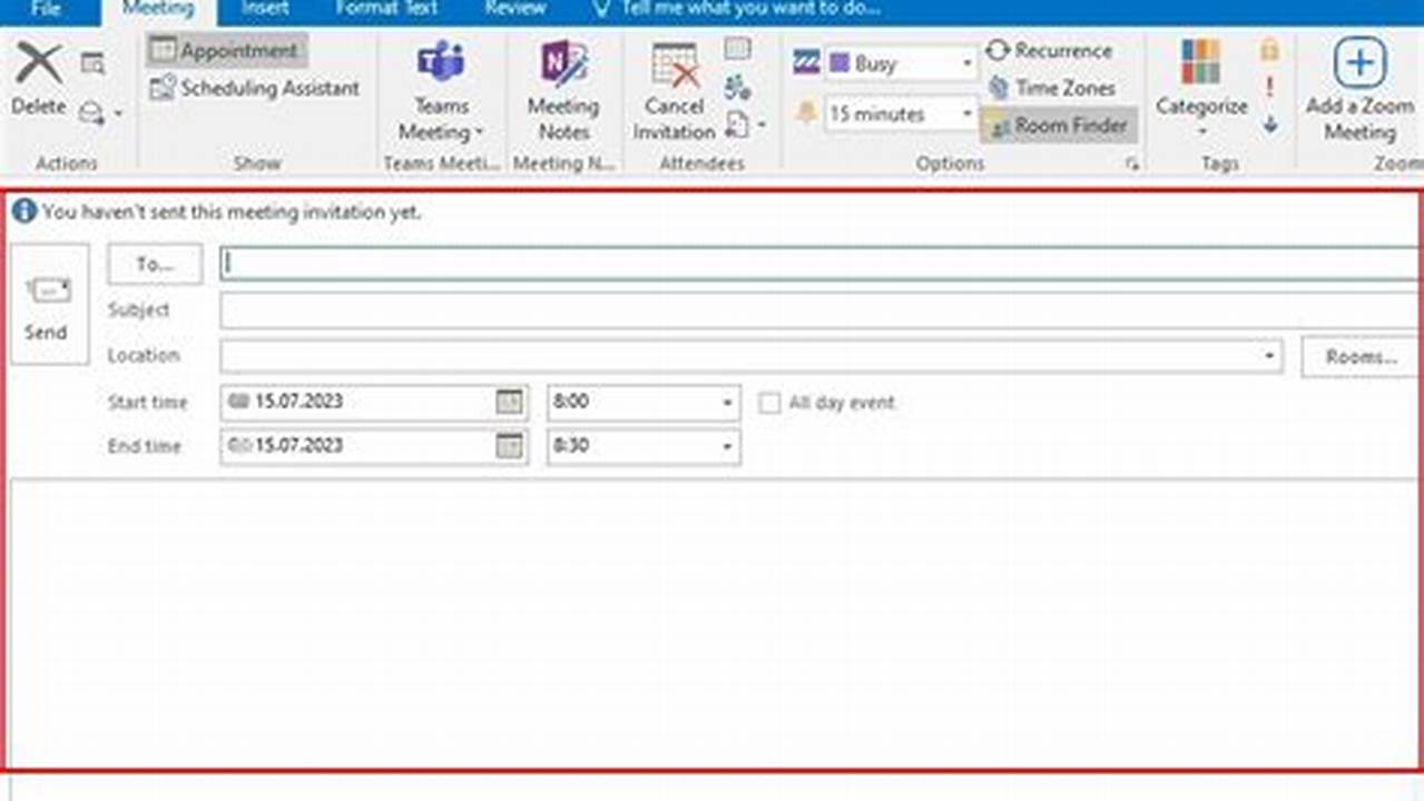 How To Use Outlook Calendar Invite