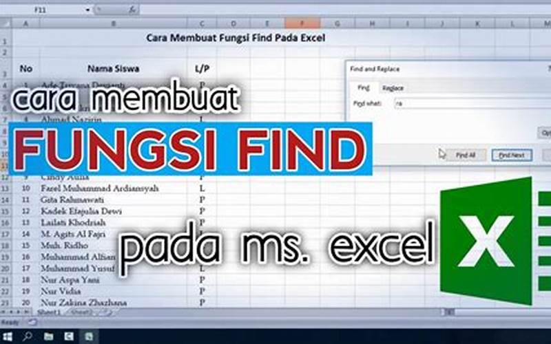 How To Use Rumus Find Excel
