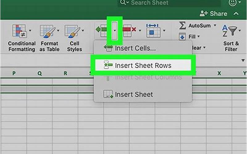 How To Use The Shortcut Button For Inserting Rows