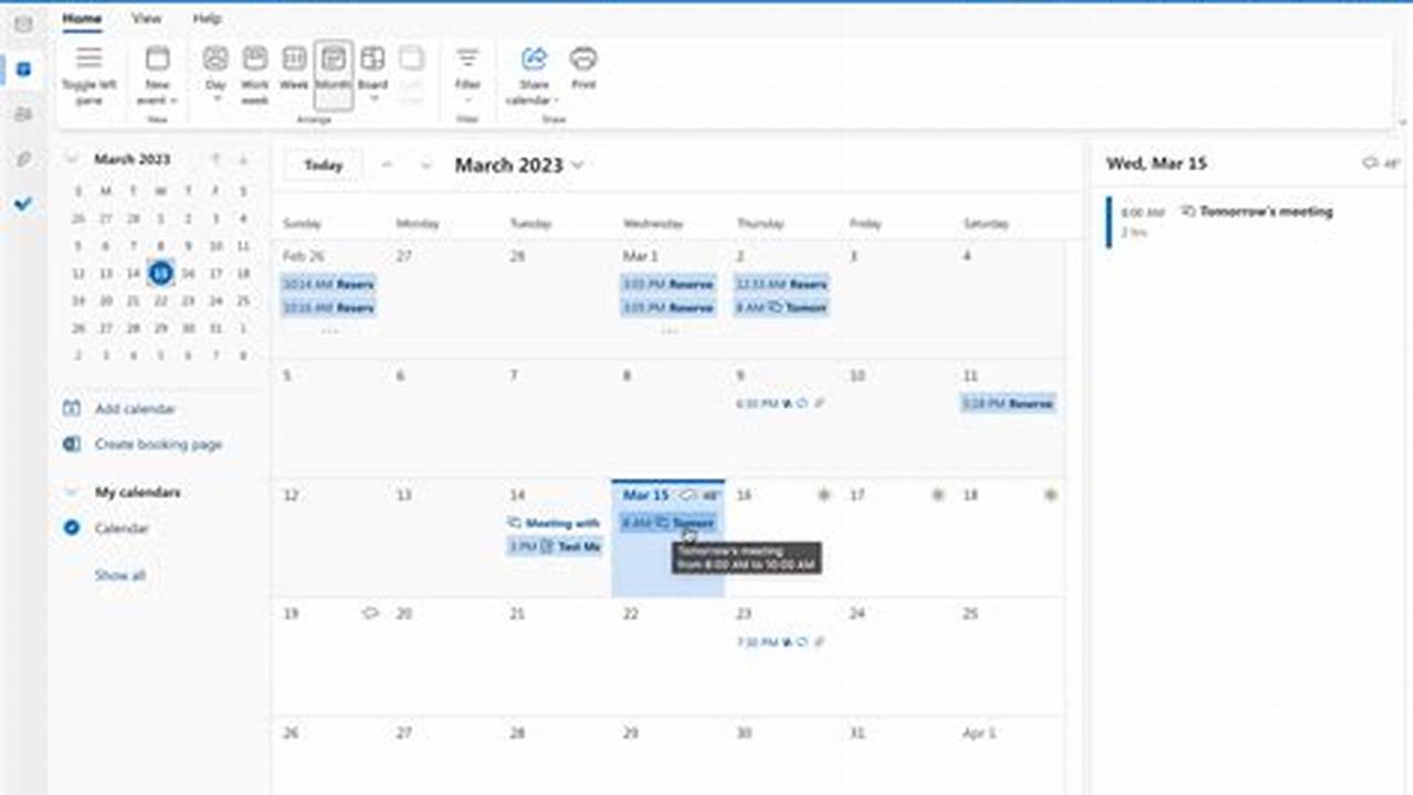 How To View Calendar Availability In Outlook