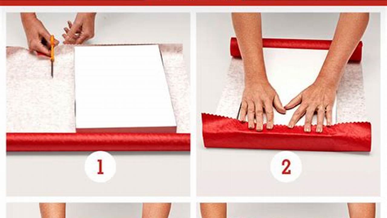 How To Wrap A Gift Box Using Wrapping Papermaterials Required, Images