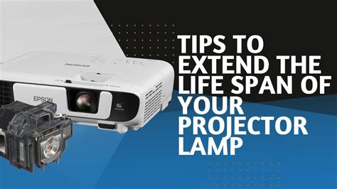 How can the lifespan of a projector lamp be extended?