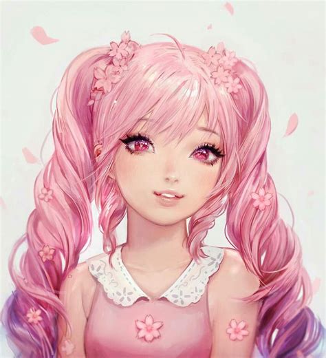 How to Create Your Own Cute Anime Girl with Pink Hair Wallpaper