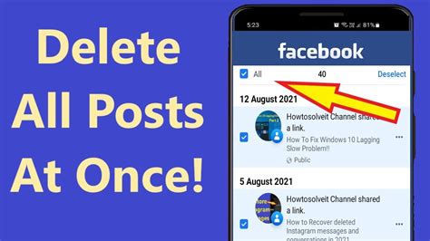 How to Delete All Facebook Posts at Once
