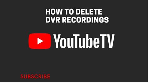 How to Delete DVR Recordings on YouTube TV