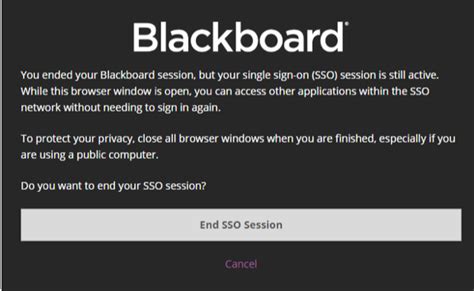 How to Logout of Blackboard Single Sign On For Mobile Devices