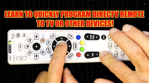 How to Program Directv Remote