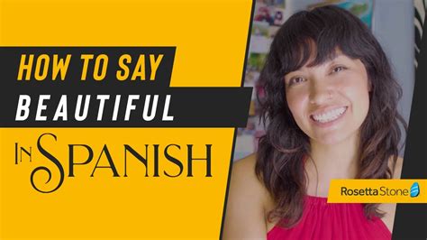How to Say Pretty in Spanish