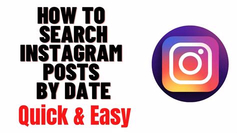 How to Search Instagram Posts by Date?