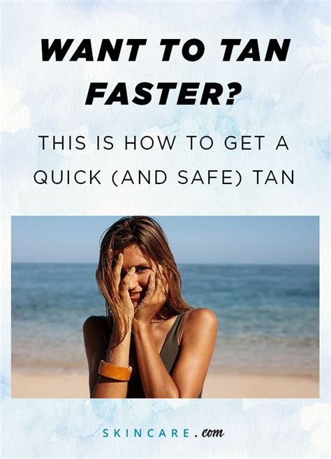 How to Tan Quickly in the Sun