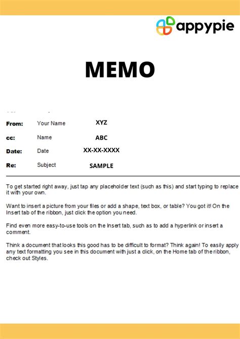 2023 Business Memo Template Easy and Professional Format