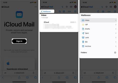 Sign in to iCloud Mail in an Android browser