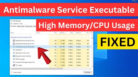 How Antimalware Service Executable Causes High CPU and RAM Issues