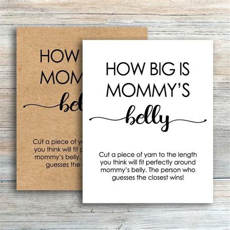 How Big Is Mommys Belly Free Printable