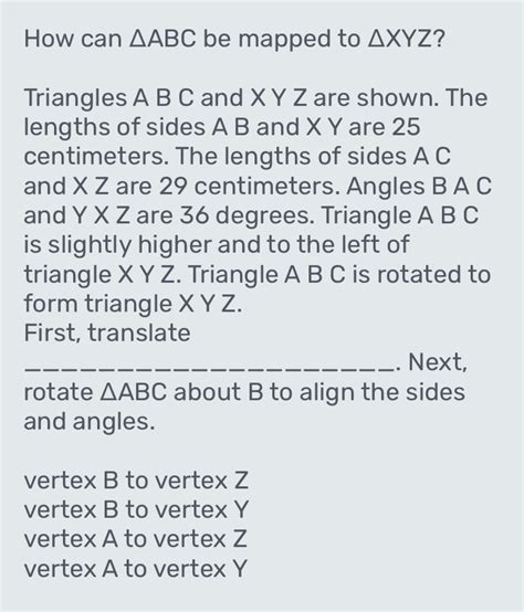 How Can Abc Be Mapped To Xyz