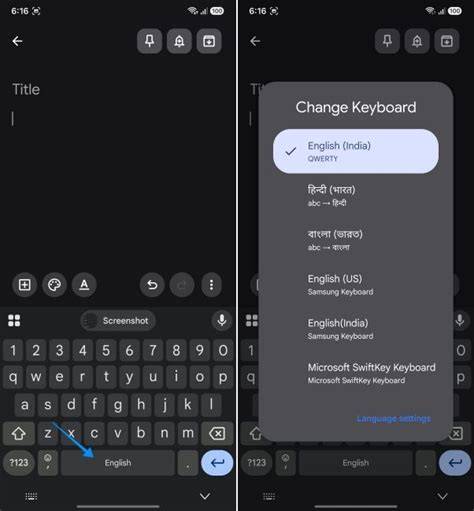 I changed the phone language instead of the keyboard language