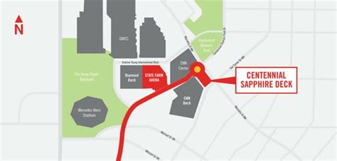 How Close Is State Farm Arena To Cnn Parking Deck