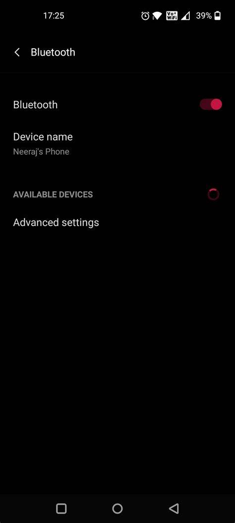 Where Bluetooth settings are located on Android