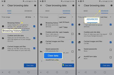 How to delete browsing history on Android
