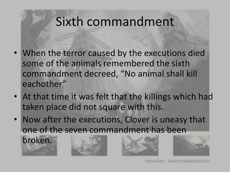 How Did The 6th Commandment Changed In Animal Farm