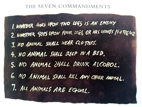 How Did The 7 Commandments Changed In Animal Farm