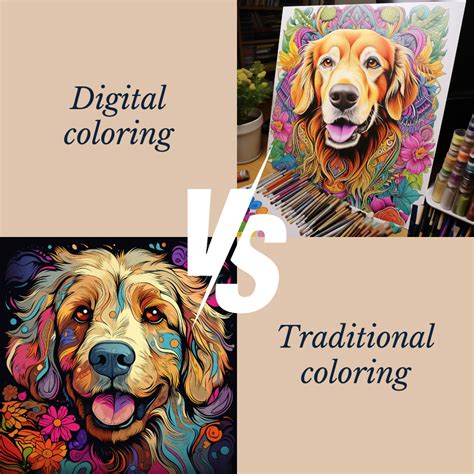 How Digital Coloring Differs from Traditional