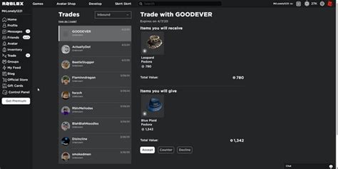 How Do I Send A Trade In Roblox