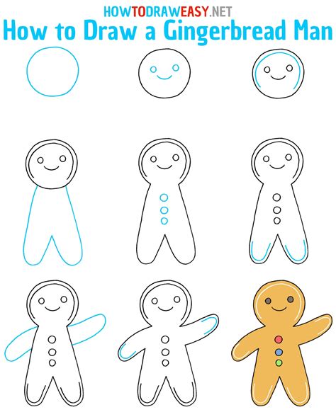 How Do You Draw A Gingerbread Man