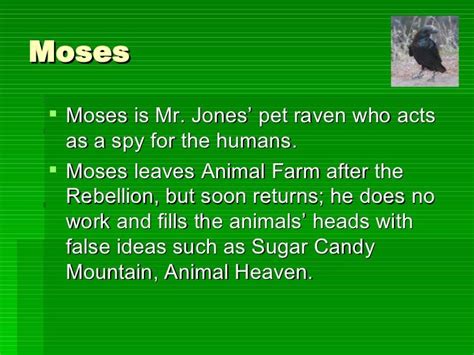 How Does Moses Represent Religion In Animal Farm
