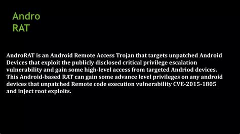 How Does this AndroRAT RAT shape