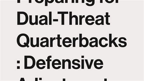 How Dual Threat Status Confused Defensive Coverage