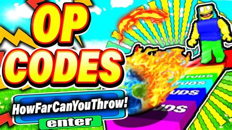 How Far Can You Throw Codes Wiki Roblox [NEW] - MrGuider