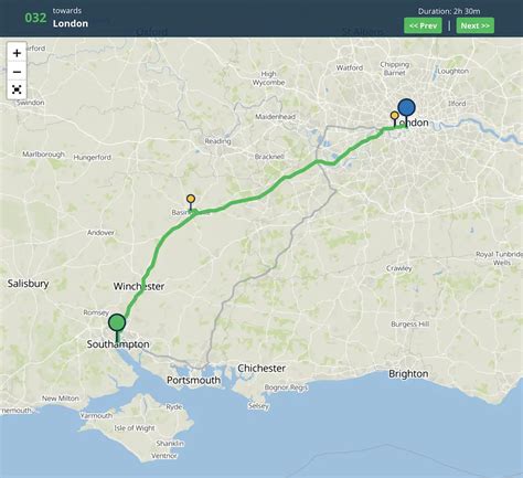 How Far Is Southampton From London