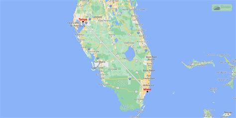 How Far Is Tampa To Miami