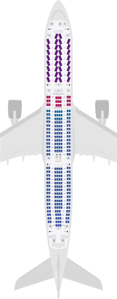 Airbus A330 300 Seats Map