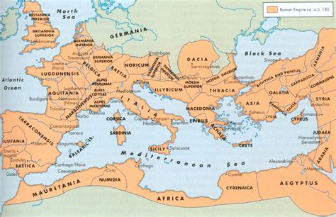 Ancient Map of Roman Empire