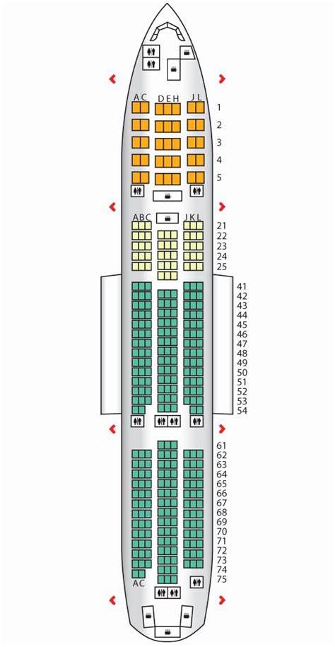 Boeing 777 300er Seat Map