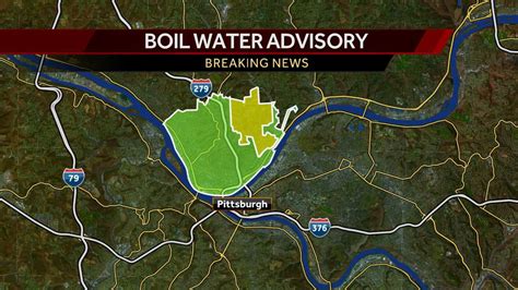 Map of Texas showing areas under Boil Water Notice