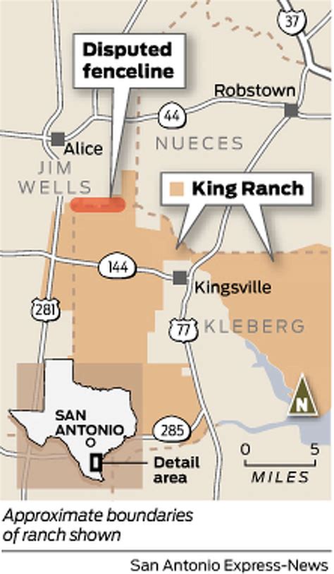 King Ranch Texas Map