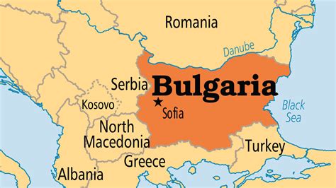 Bulgaria on Map of Europe