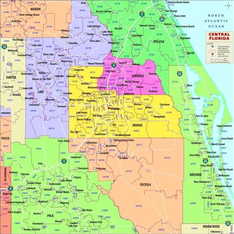 Central Florida Map With Zip Codes