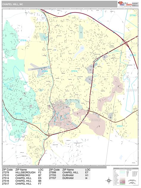 Chapel Hill North Carolina Map