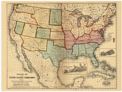 Civil War Map of the US